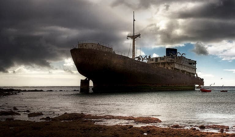 El barco fantasma de Lanzarote. 