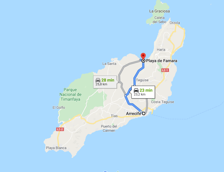¿Cómo llegar a la playa de Famara?